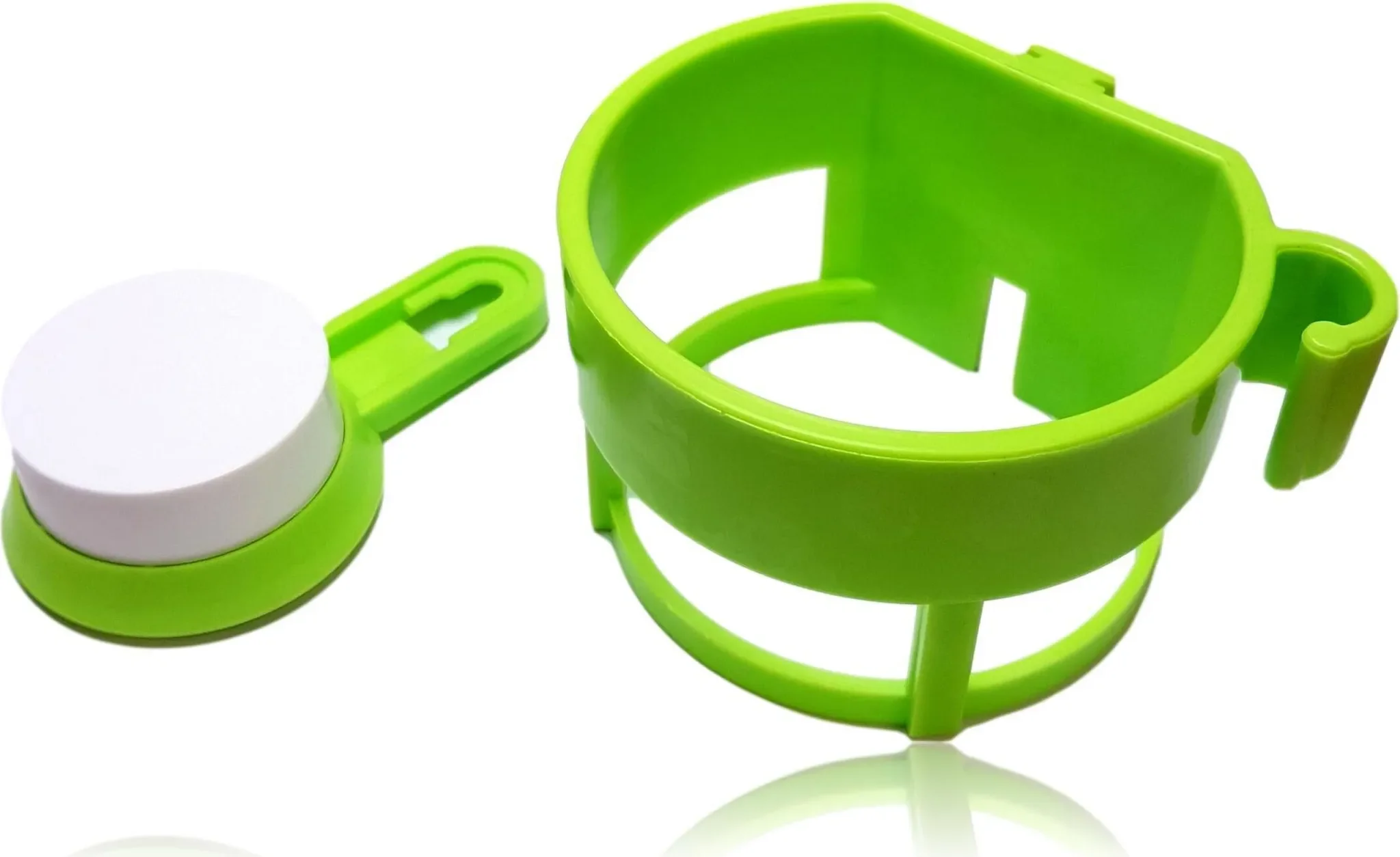 Fönhalter mit Saugnapf – Grün